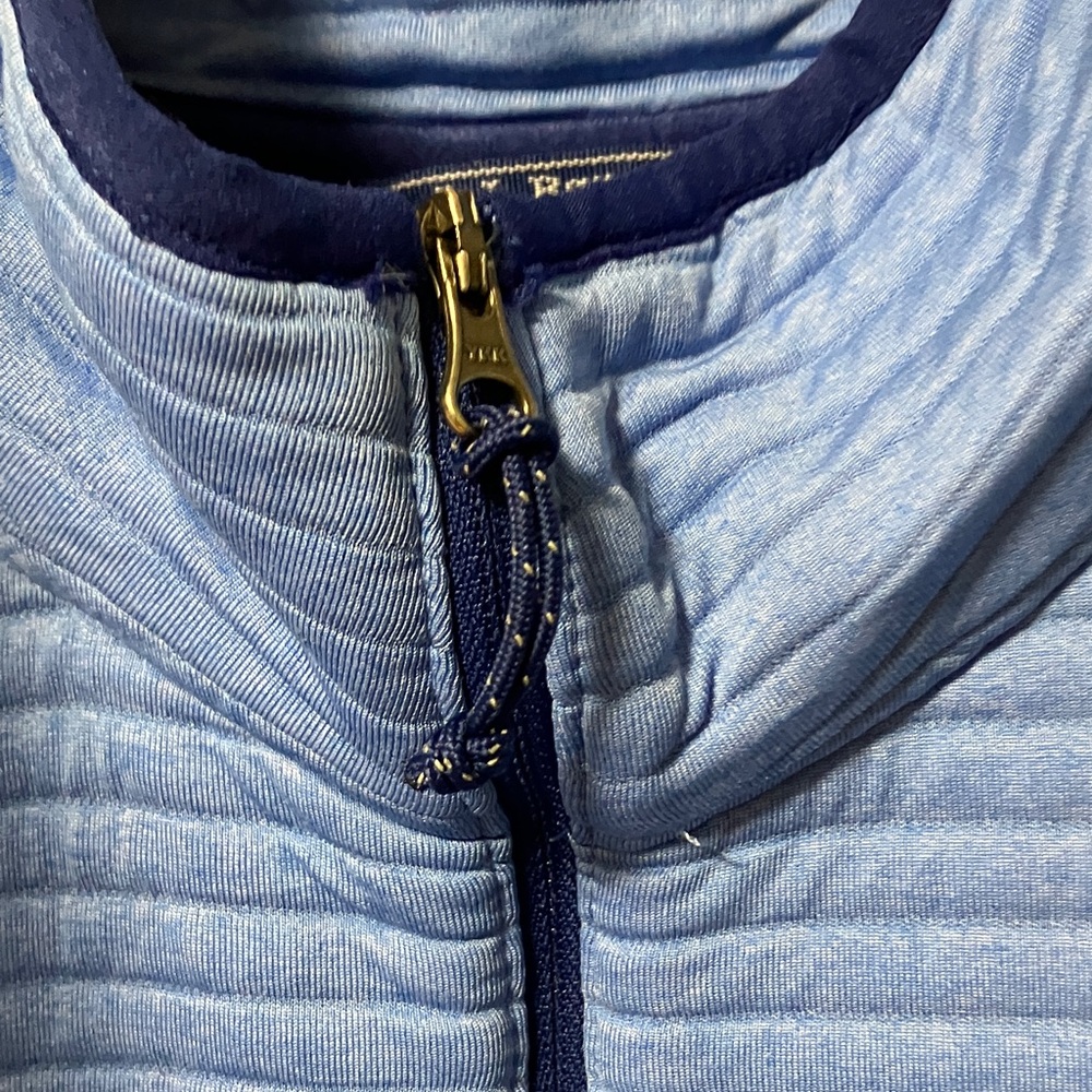L.L. Bean Light Blue Ribbed Vest - Picture 3 of 5